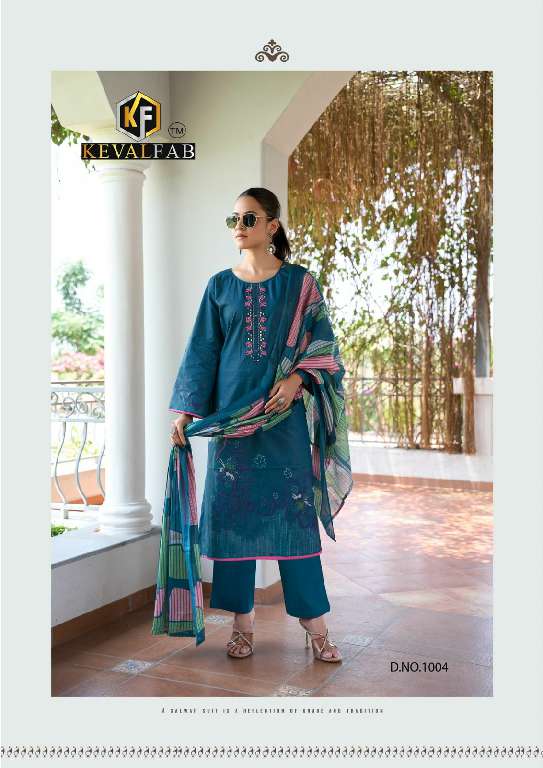 KEVAL FAB AALAYA VOL-1 WHOLESALE HEAVY LUXURY COTTON PRINT WITH MIRROR WORK STYLISH PAKISTANI SUITS