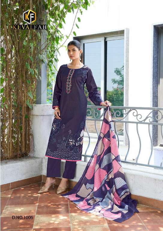 KEVAL FAB AALAYA VOL-1 WHOLESALE HEAVY LUXURY COTTON PRINT WITH MIRROR WORK STYLISH PAKISTANI SUITS