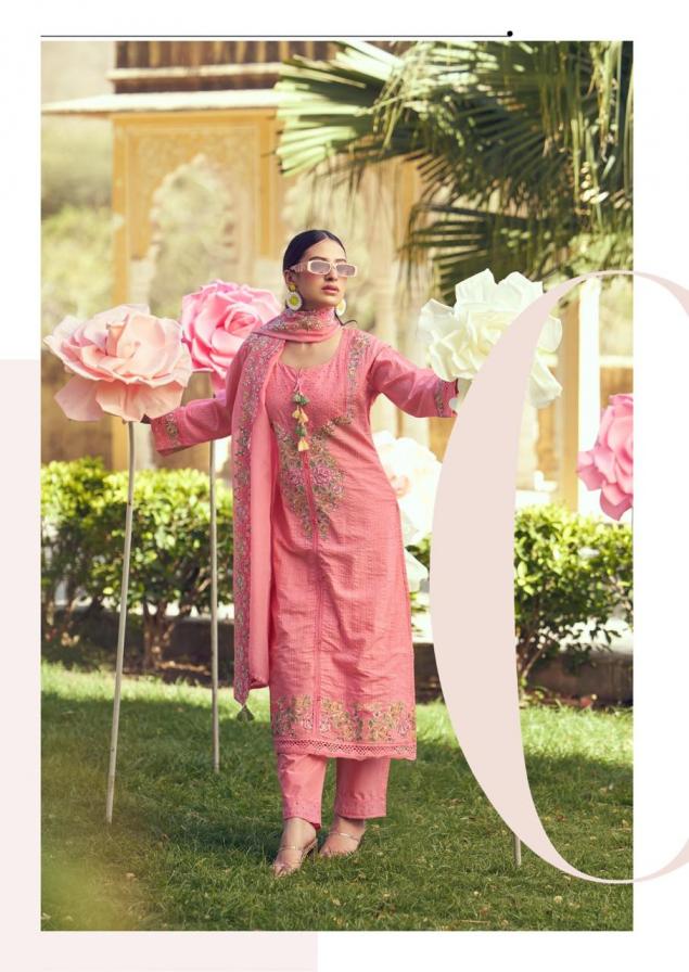 PRM INDIA EDEN ROSE COTTON READYMADE EXCLUSIVE DESIGN FULL STITCH 3PCS DRESS