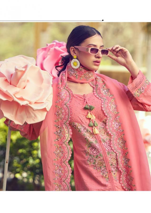 PRM INDIA EDEN ROSE COTTON READYMADE EXCLUSIVE DESIGN FULL STITCH 3PCS DRESS