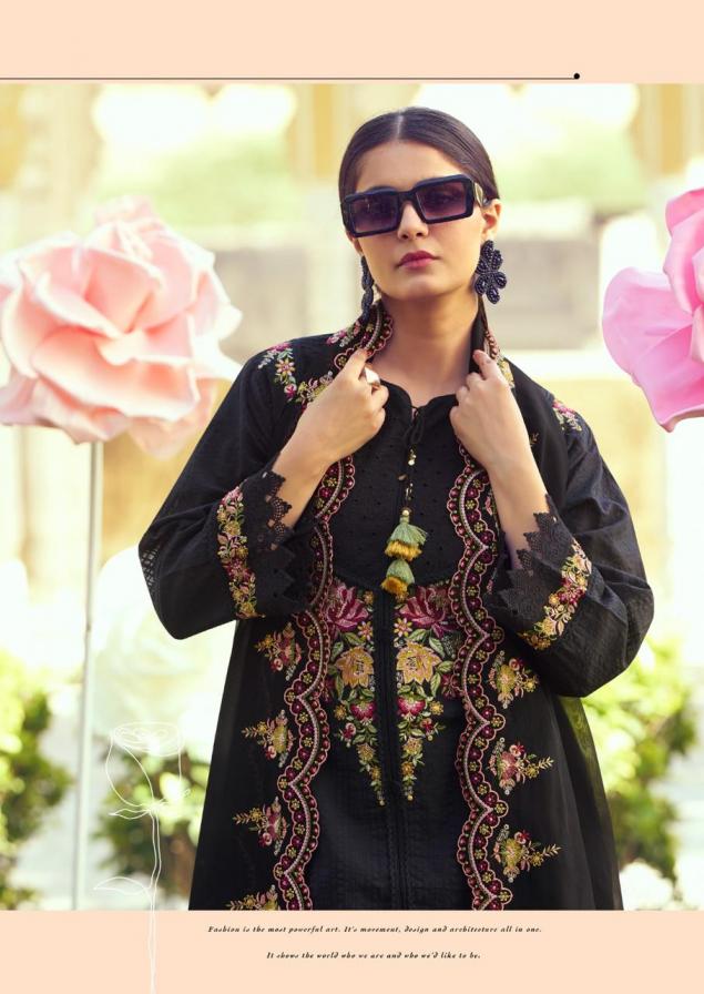 PRM INDIA EDEN ROSE COTTON READYMADE EXCLUSIVE DESIGN FULL STITCH 3PCS DRESS