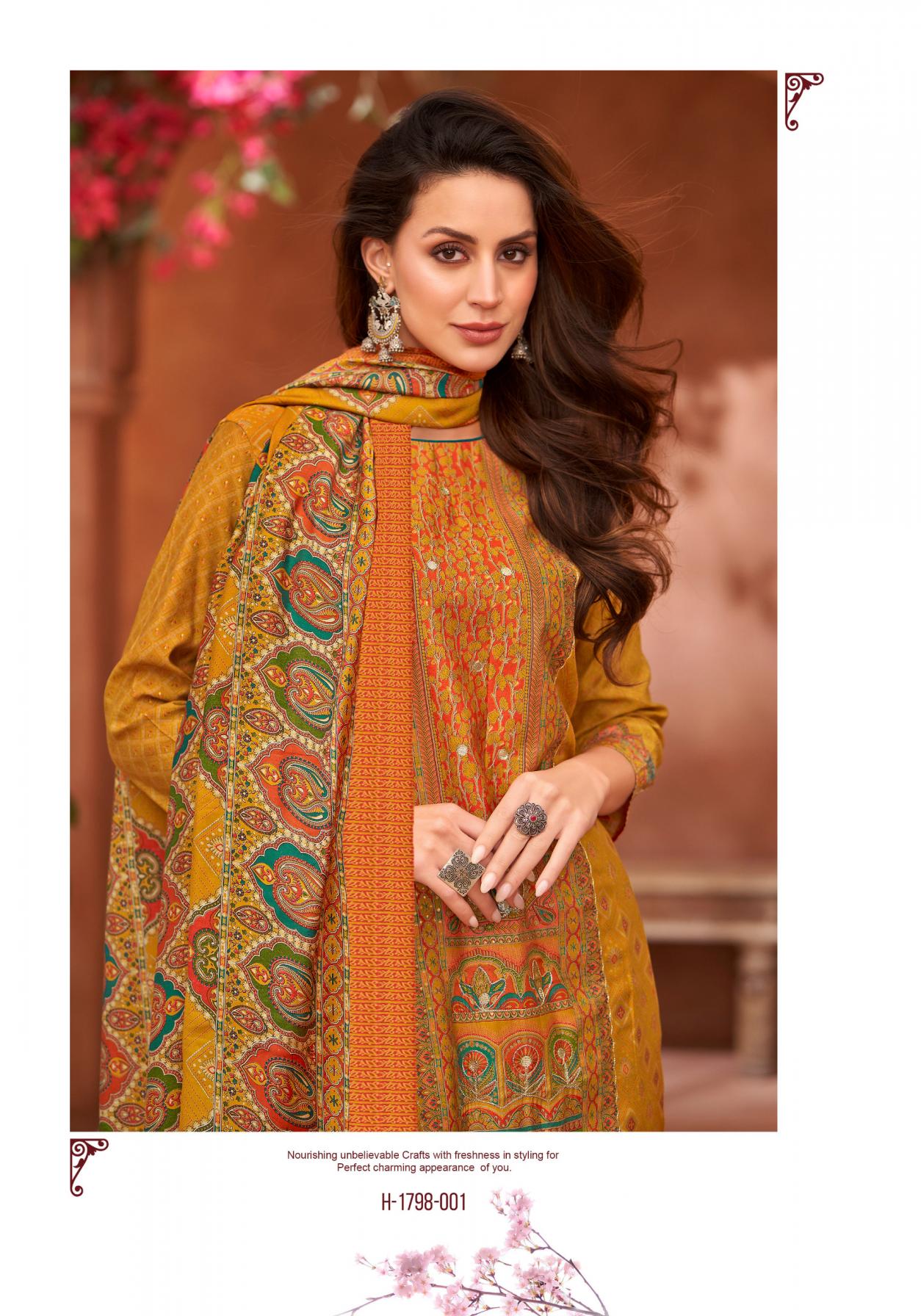 RANG RASIYA VOL 2 BY ALOK MUDAAL DISCHARGE PRINT PAKISTANI DRESS MATERIALS