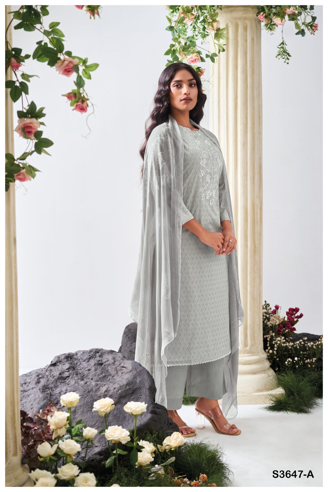 GANGA NAGMA S3647 WHOLESALE COTTON PRINTED WITH EMBROIDERY FANCY SALWAR SUITS