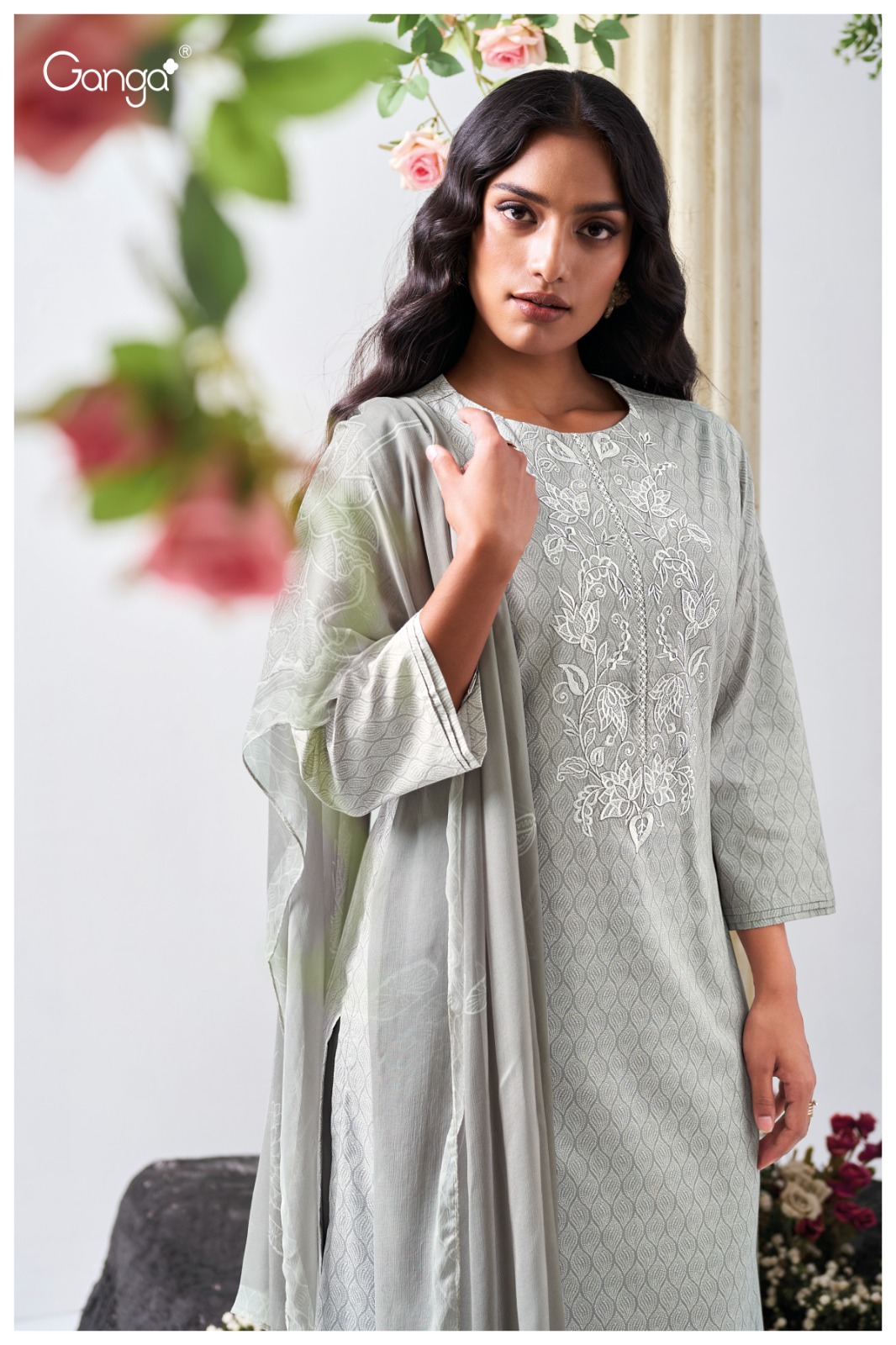 GANGA NAGMA S3647 WHOLESALE COTTON PRINTED WITH EMBROIDERY FANCY SALWAR SUITS