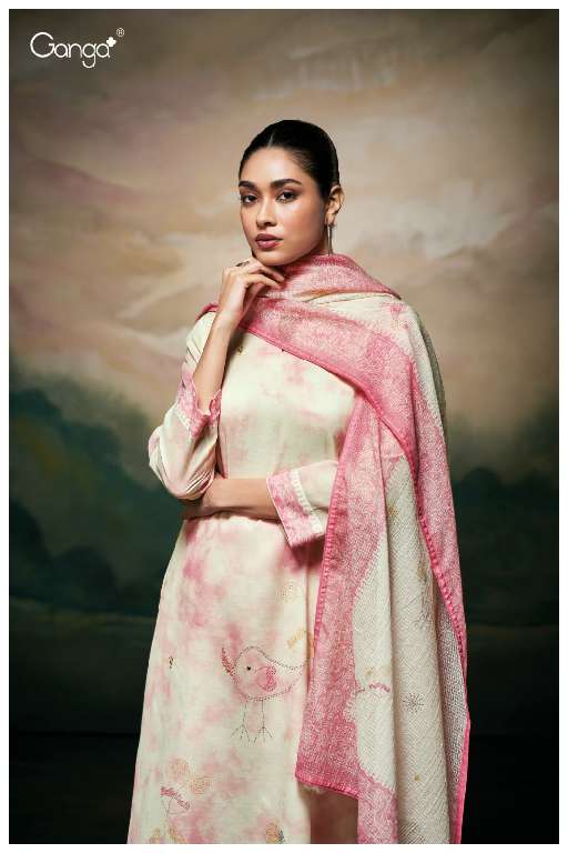 GANGA MEELA S3521 WHOLESALE PREMIUM PURE MAL PRINTED WITH HAND WORK FANCY TOP WITH PALAZZO AND DUPATTA