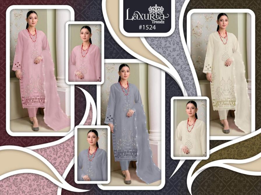 LAXURIA TRENDZ 1524 FANCY READYMADE MODERN PAKISTANI SUIT FOR WOMENS