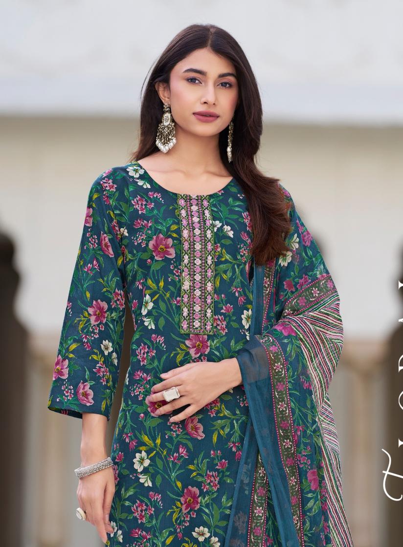 COTTON KUDI VOL 21 BY RADHIKA LIFESTYLE CLASSIC LOOK READYMADE PLUS SIZE 3PCS DRESS