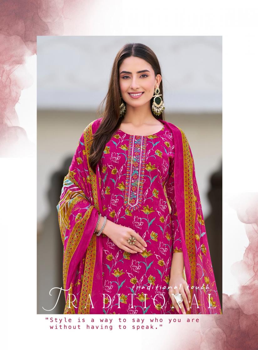 COTTON KUDI VOL 21 BY RADHIKA LIFESTYLE CLASSIC LOOK READYMADE PLUS SIZE 3PCS DRESS