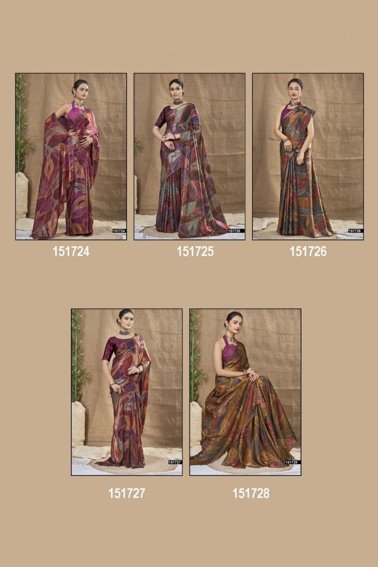 KSHITIJA BY VALLABHI PRINTS CHIFFON PRETTY LOOK SAREE WHOLESALER