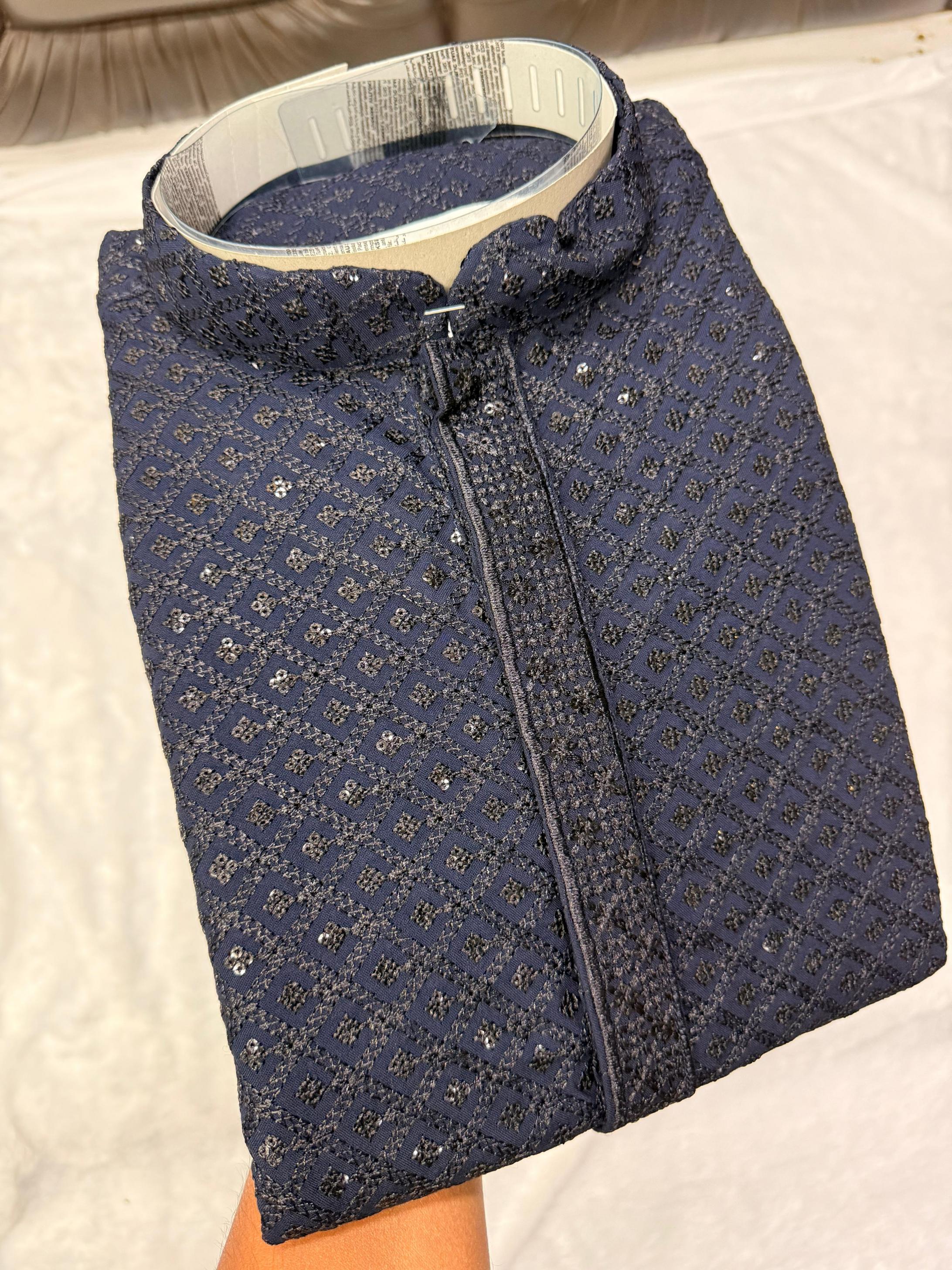 AR EXPORTS MANYAVAR VOL 1 RAYON SHIFFLLI SEQUENCE WORK READYMADE CLASSIC MENS KURTA