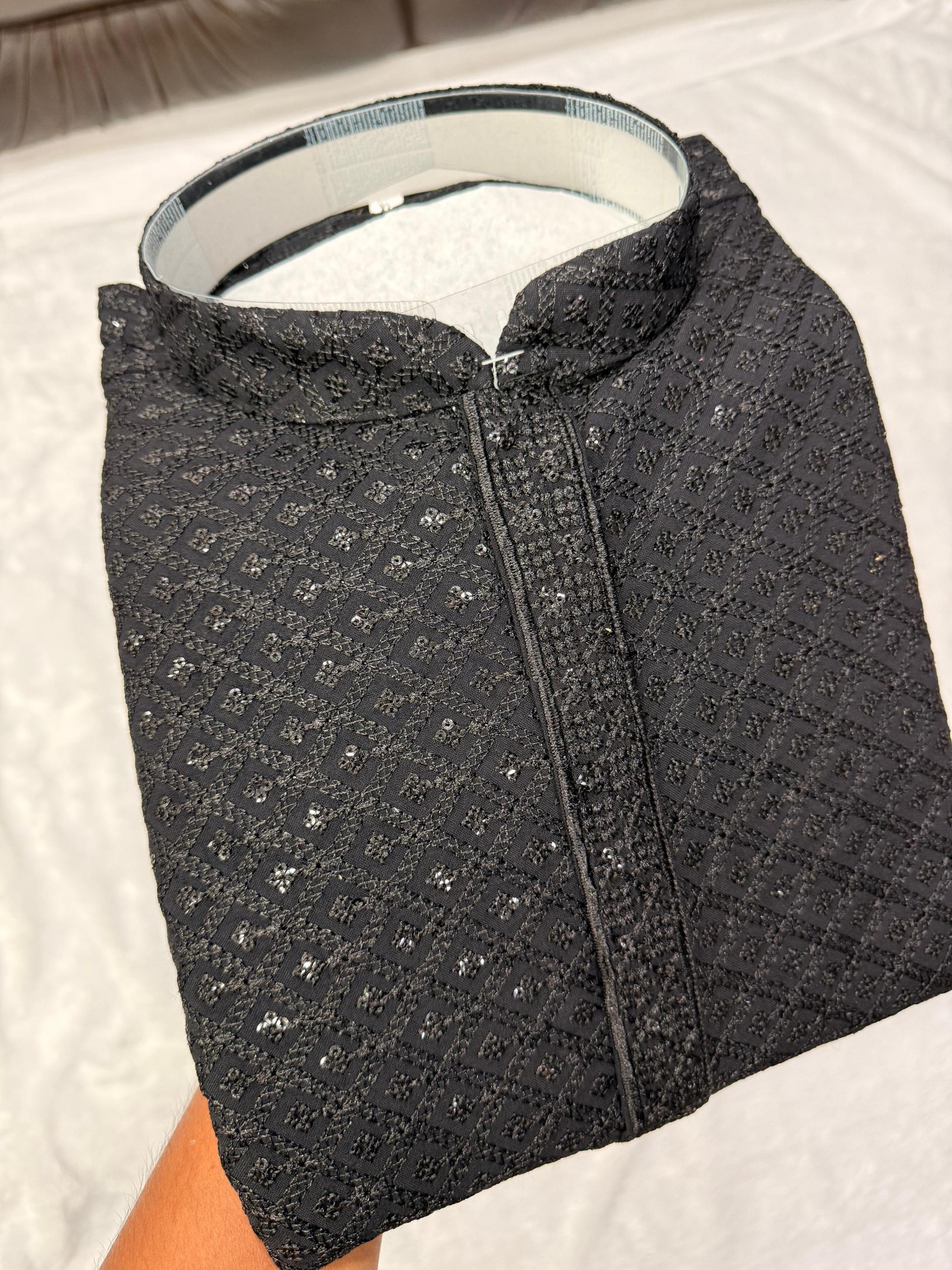 AR EXPORTS MANYAVAR VOL 1 RAYON SHIFFLLI SEQUENCE WORK READYMADE CLASSIC MENS KURTA