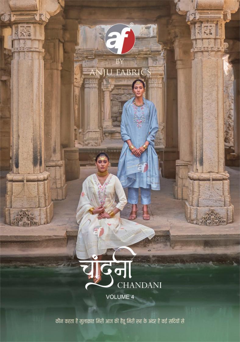 CHANDANI VOL 4 BY ANJU FAB FULL STITCH PURE COTTON SALWAR SUIT COLLECTION