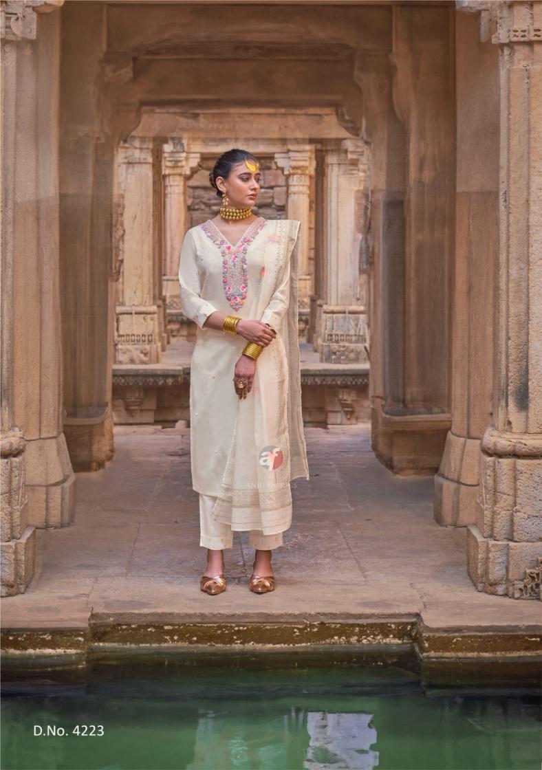 CHANDANI VOL 4 BY ANJU FAB FULL STITCH PURE COTTON SALWAR SUIT COLLECTION