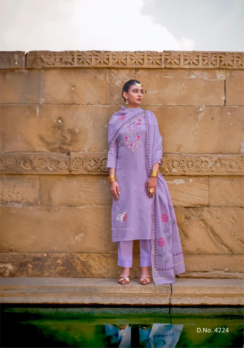 CHANDANI VOL 4 BY ANJU FAB FULL STITCH PURE COTTON SALWAR SUIT COLLECTION