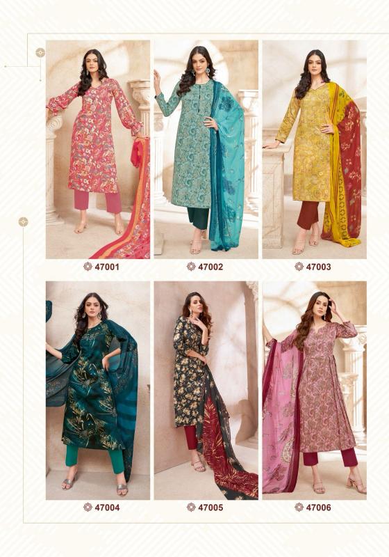 SURYAJYOTI NAISHAA VOL 47 JAM SATIN PRINT FANCY UNSTITCH SALWAR KAMEEZ