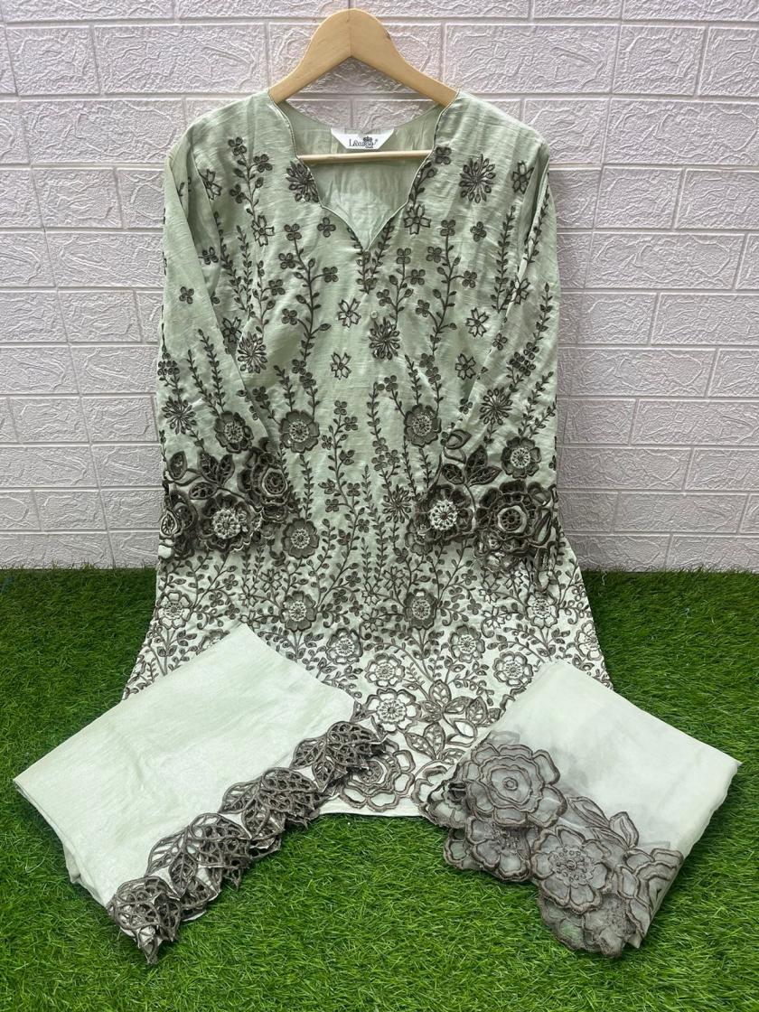 LAXURIA TRENDZ 1529 VICHITRA READYMADE STYLISH PAKISTANI 3PCS DRESS
