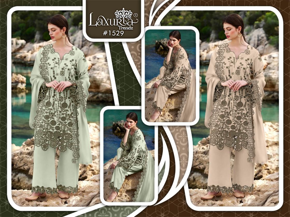 LAXURIA TRENDZ 1529 VICHITRA READYMADE STYLISH PAKISTANI 3PCS DRESS