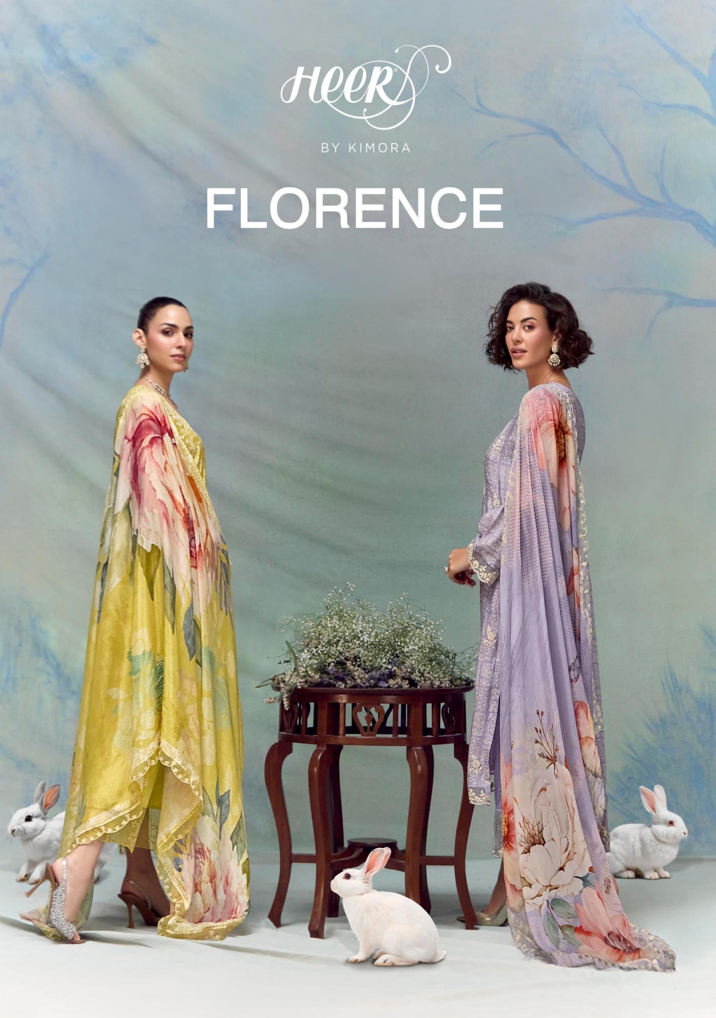 HEER KIMORA FLORENCE VOL 213 MUSLIN DESIGNER SALWAR KAMEEZ