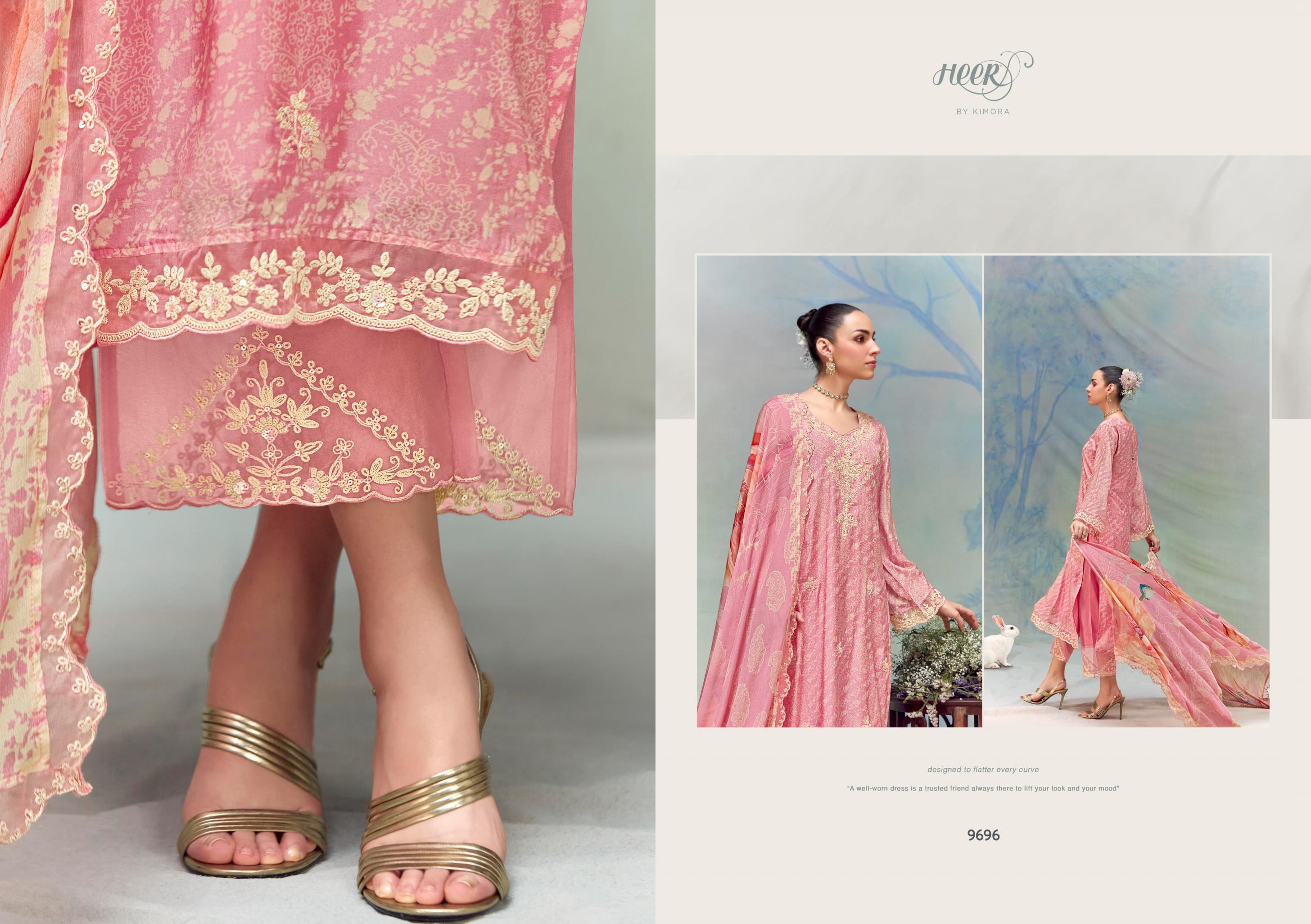 HEER KIMORA FLORENCE VOL 213 MUSLIN DESIGNER SALWAR KAMEEZ
