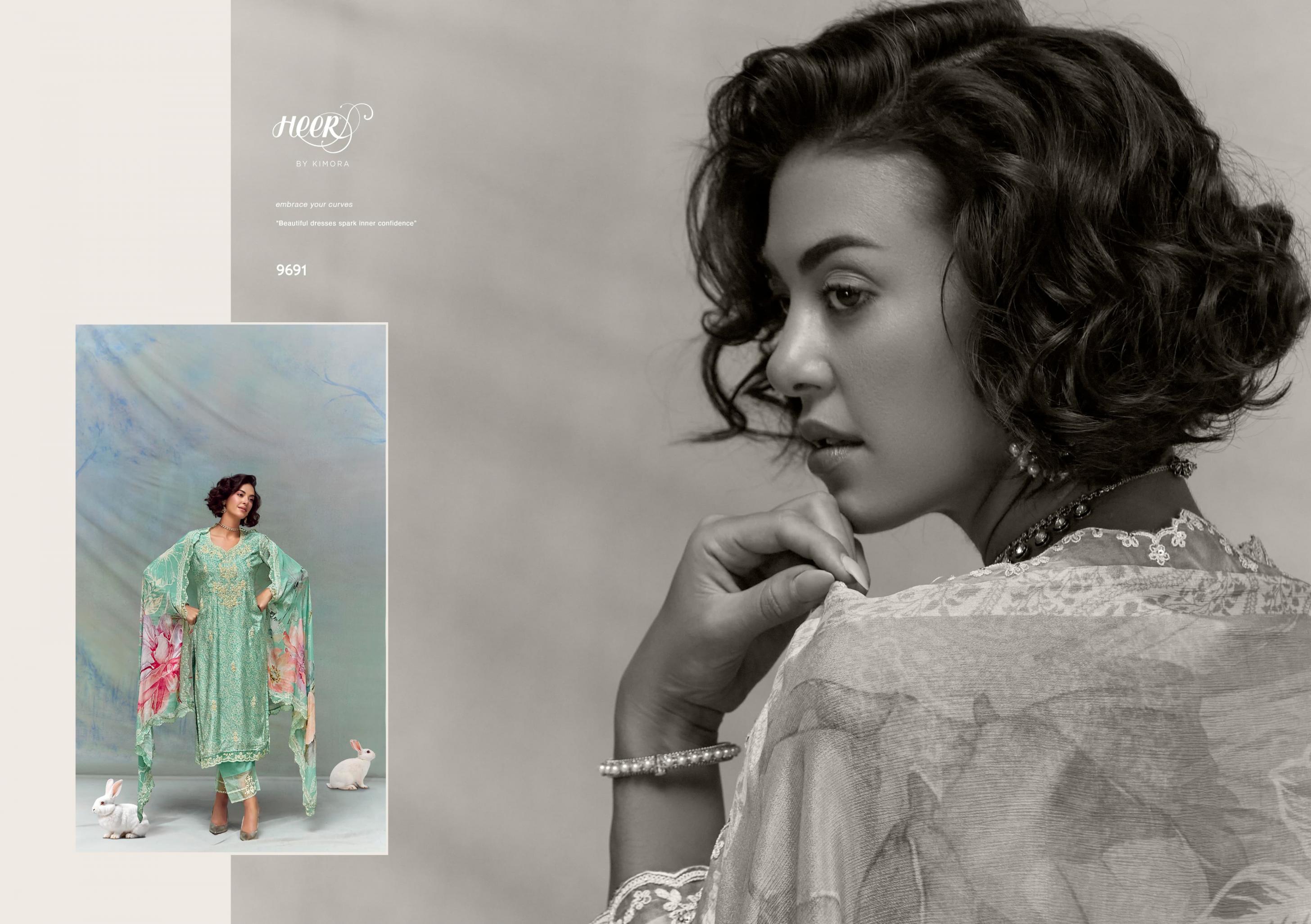 HEER KIMORA FLORENCE VOL 213 MUSLIN DESIGNER SALWAR KAMEEZ