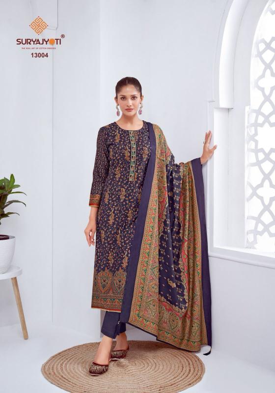 SURYAJYOTI PUSHPA VOL 13 MODAL DISCHARGE PRINT UNSTITCH SUIT FOR LADIES
