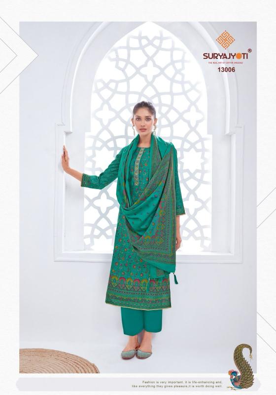 SURYAJYOTI PUSHPA VOL 13 MODAL DISCHARGE PRINT UNSTITCH SUIT FOR LADIES