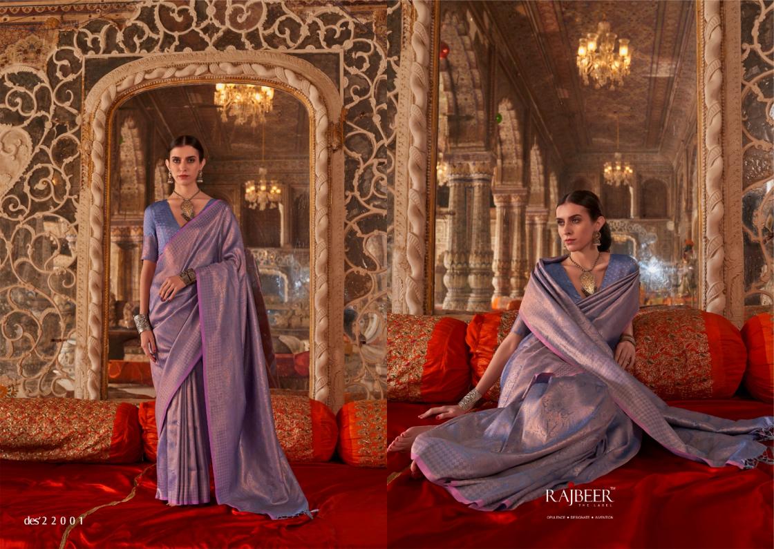 KALAA MANDIR BY RAJBEER STYLISH LOOK HANDLOOM WEAVING SILK SAREES