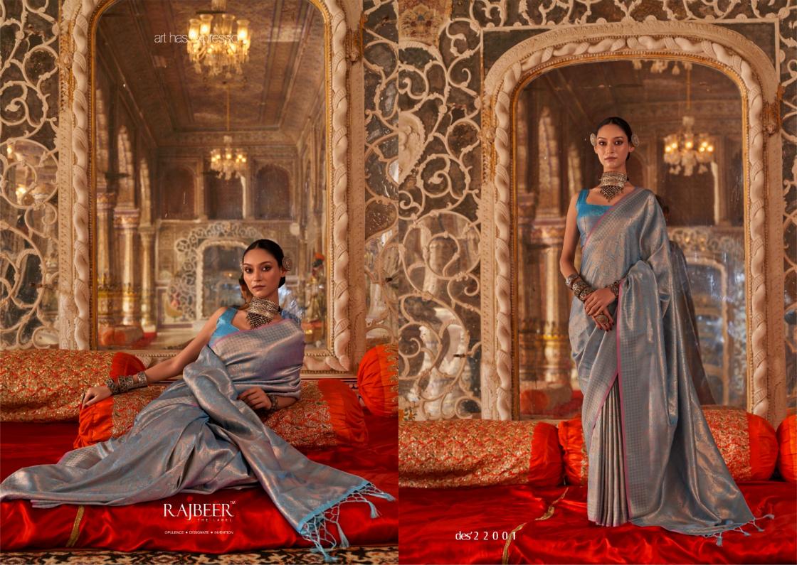 KALAA MANDIR BY RAJBEER STYLISH LOOK HANDLOOM WEAVING SILK SAREES