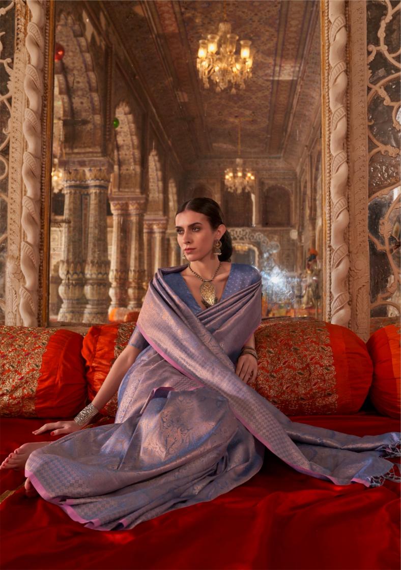 KALAA MANDIR BY RAJBEER STYLISH LOOK HANDLOOM WEAVING SILK SAREES