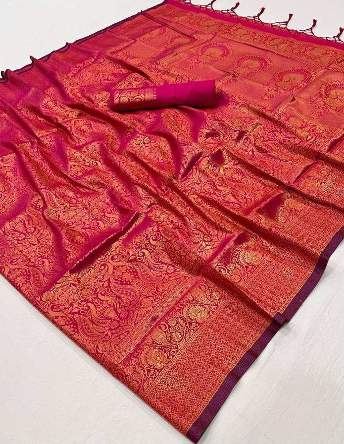 KALAA MANDIR BY RAJBEER STYLISH LOOK HANDLOOM WEAVING SILK SAREES