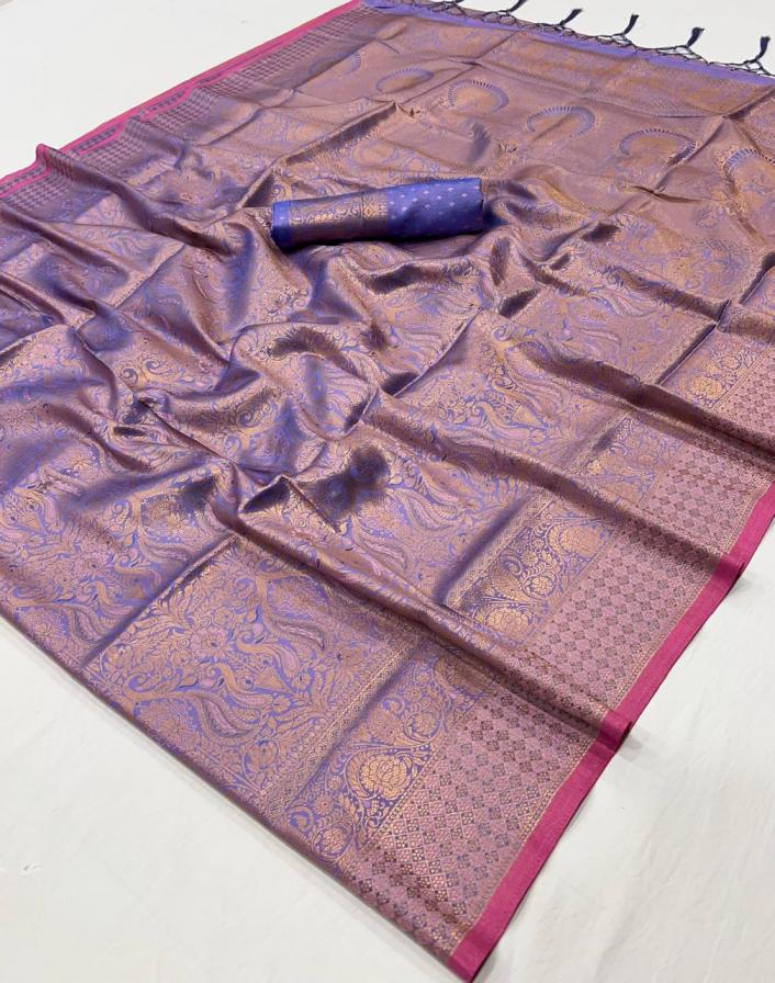 KALAA MANDIR BY RAJBEER STYLISH LOOK HANDLOOM WEAVING SILK SAREES