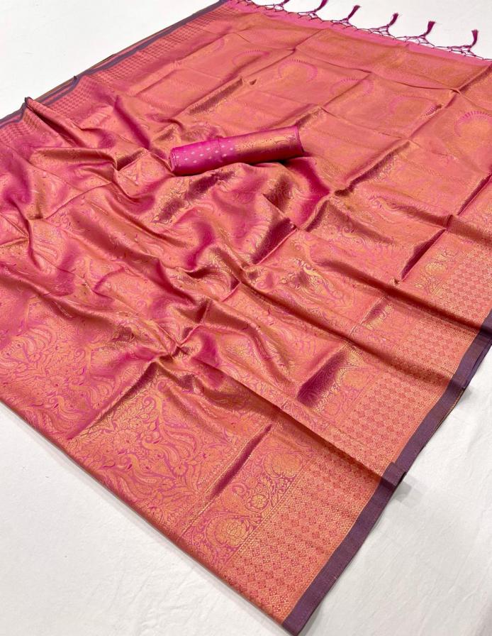 KALAA MANDIR BY RAJBEER STYLISH LOOK HANDLOOM WEAVING SILK SAREES