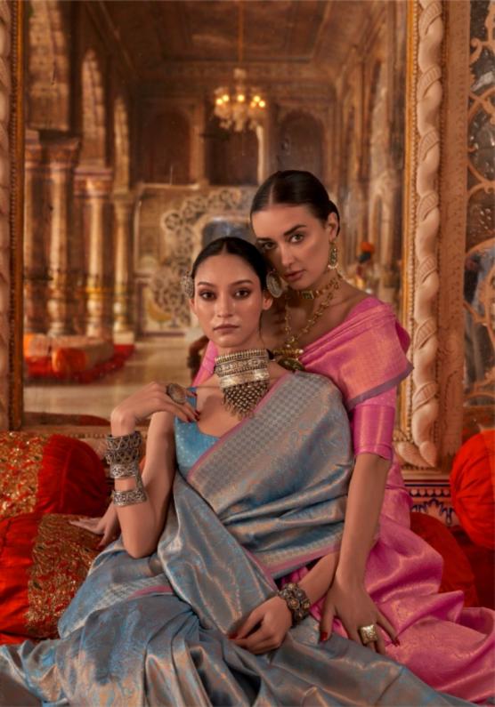 KALAA MANDIR BY RAJBEER STYLISH LOOK HANDLOOM WEAVING SILK SAREES