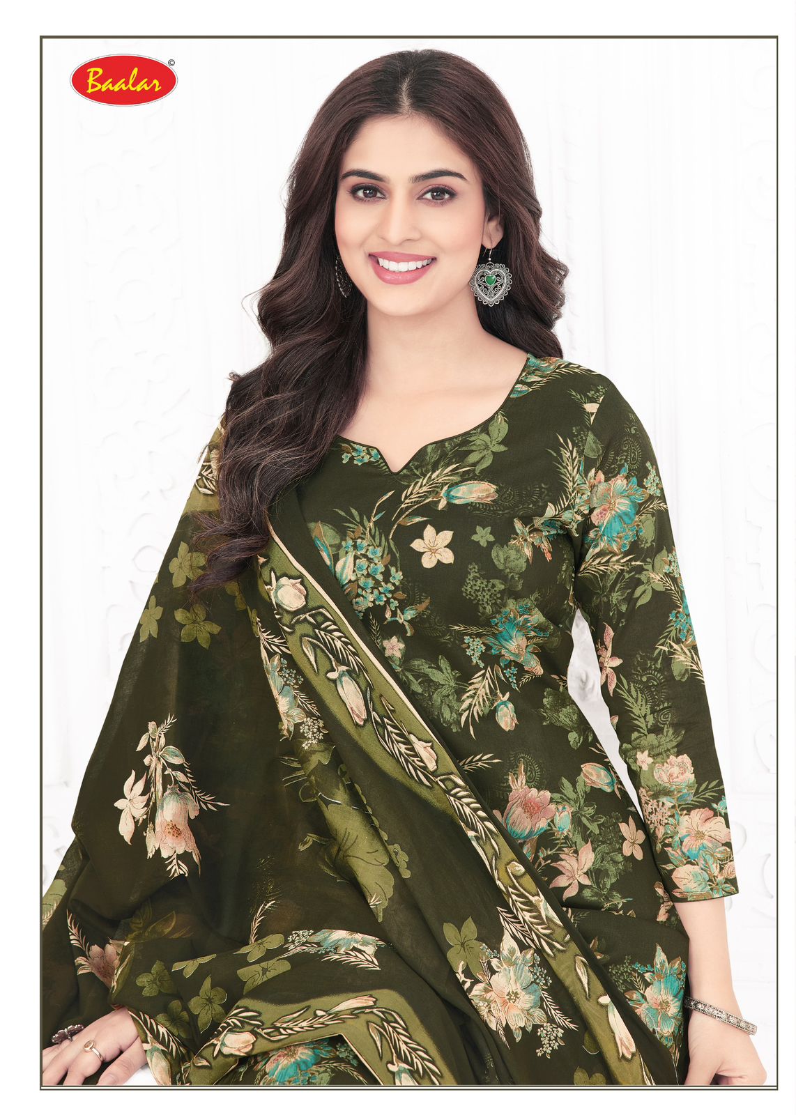 BAALAR PASHMINA VOL-4 WHOLESALE HEAVY LAWN COTTON FLOWER PRINTED DAILY WEAR SALWAR SUITS