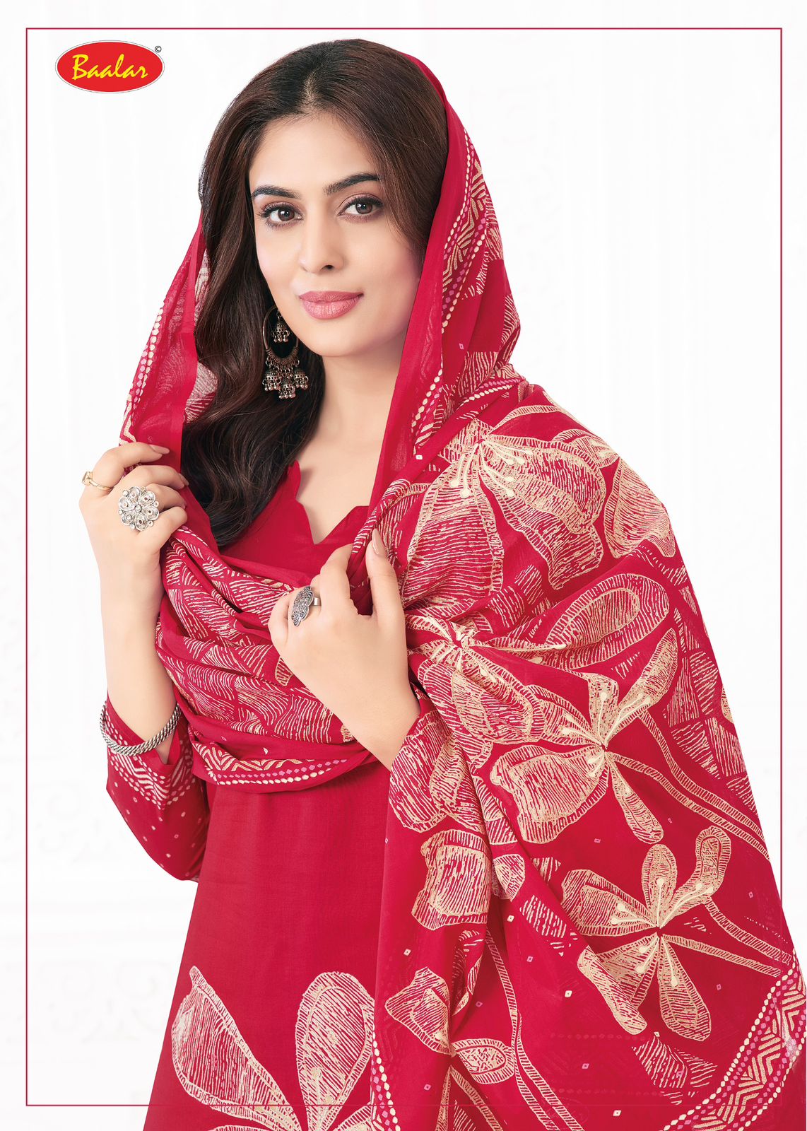 BAALAR PASHMINA VOL-4 WHOLESALE HEAVY LAWN COTTON FLOWER PRINTED DAILY WEAR SALWAR SUITS