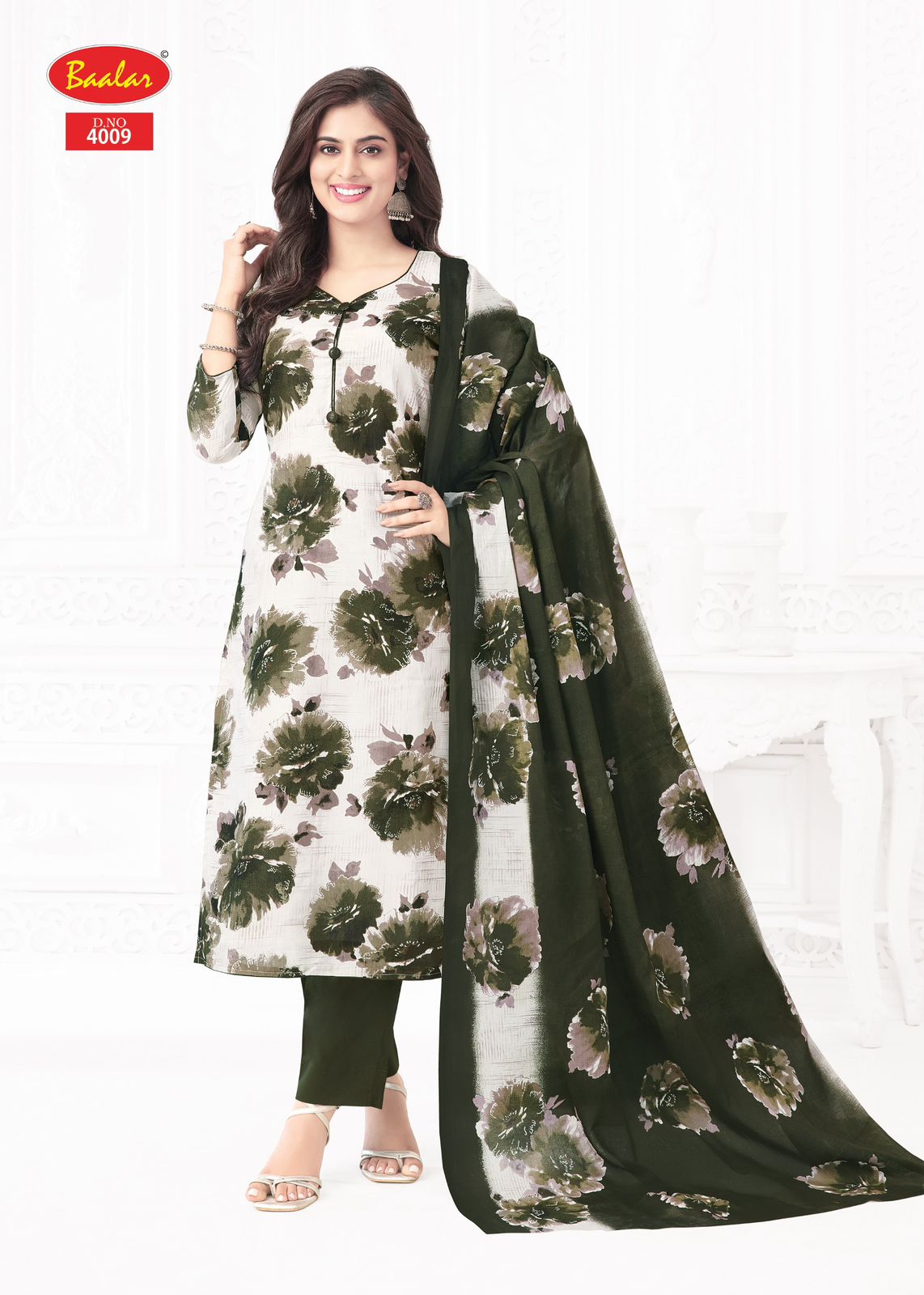 BAALAR PASHMINA VOL-4 WHOLESALE HEAVY LAWN COTTON FLOWER PRINTED DAILY WEAR SALWAR SUITS