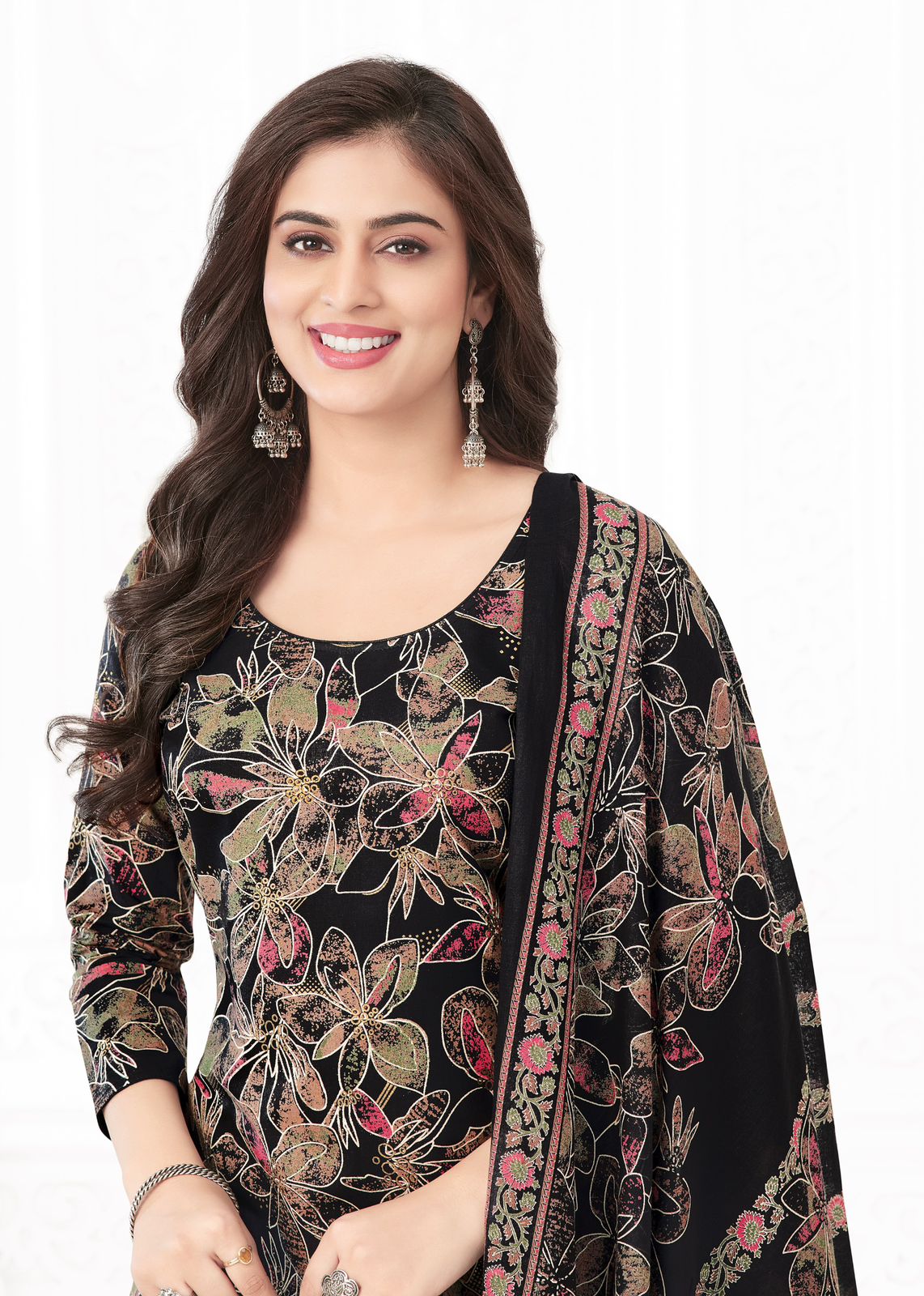 BAALAR PASHMINA VOL-4 WHOLESALE HEAVY LAWN COTTON FLOWER PRINTED DAILY WEAR SALWAR SUITS