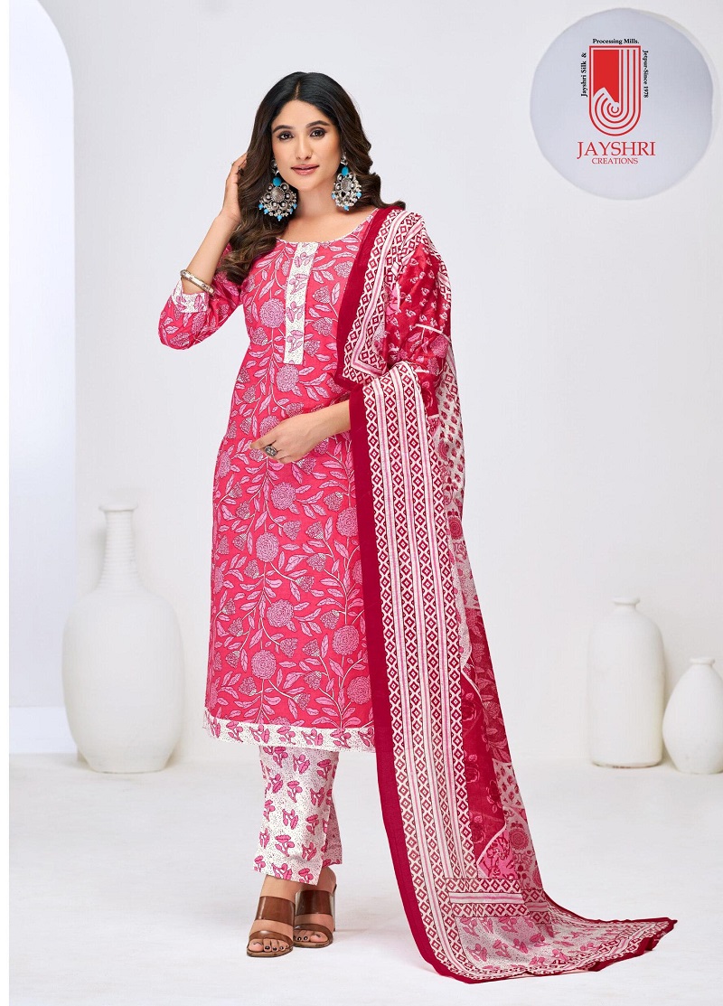 JAYSHRI DOLPHINE WHOLESALE PURE HEAVY COTTON BEAUTIFUL PRINTED 3PCS DRESS MATERIAL