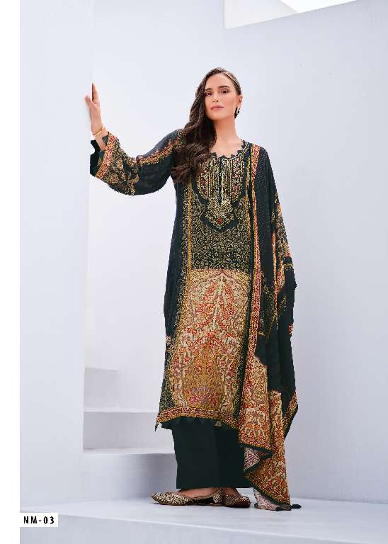 VARSHAA NOOR MAHAL WHOLESALE VISCOSE MUSLIN DIGITALLY PRINTED WITH EMBROIDERY PATCHWORK DESIGNER SALWAR KAMEEZ