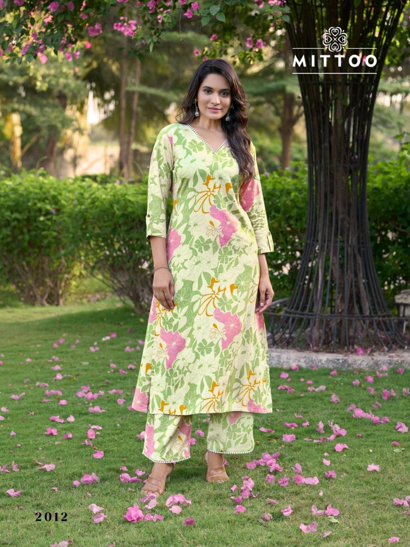 MITTOO SULEKHA VOL 2 READYMADE CLASSIC RAYON KURTI WITH PANT FOR WOMENS