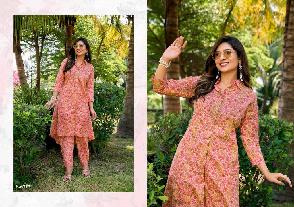 SBS BY SUBHASH TAMIRA WHOLESALE PURE COTTON FANCY PRINTED KURTI WITH PANT FOR WOMANS