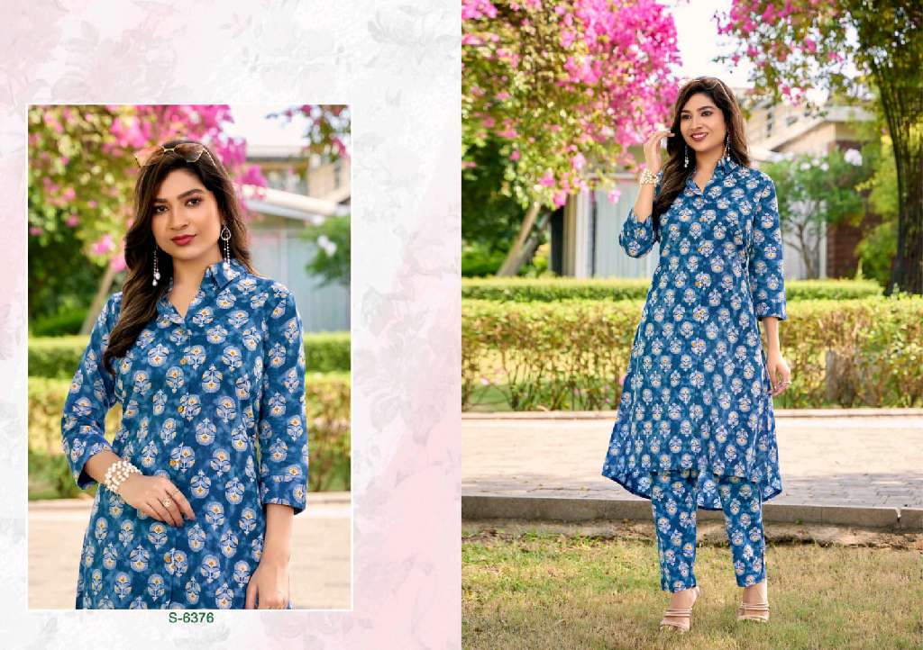 SBS BY SUBHASH TAMIRA WHOLESALE PURE COTTON FANCY PRINTED KURTI WITH PANT FOR WOMANS
