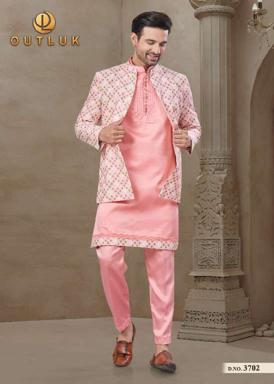 OUTLUK WEDDING COLLECTION VOL-37 WHOLESALE MYSORE SILK AND JACQUARD SILK WITH POSITION PRINT CLASSIC MENS INDO WESTERN