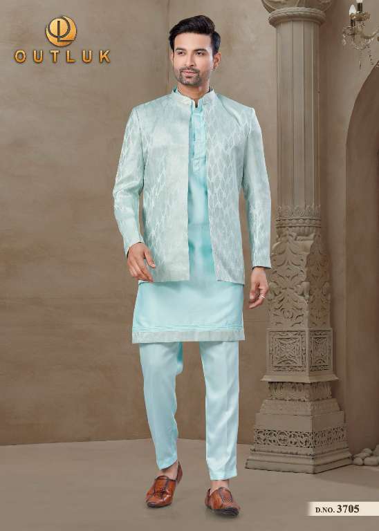 OUTLUK WEDDING COLLECTION VOL-37 WHOLESALE MYSORE SILK AND JACQUARD SILK WITH POSITION PRINT CLASSIC MENS INDO WESTERN