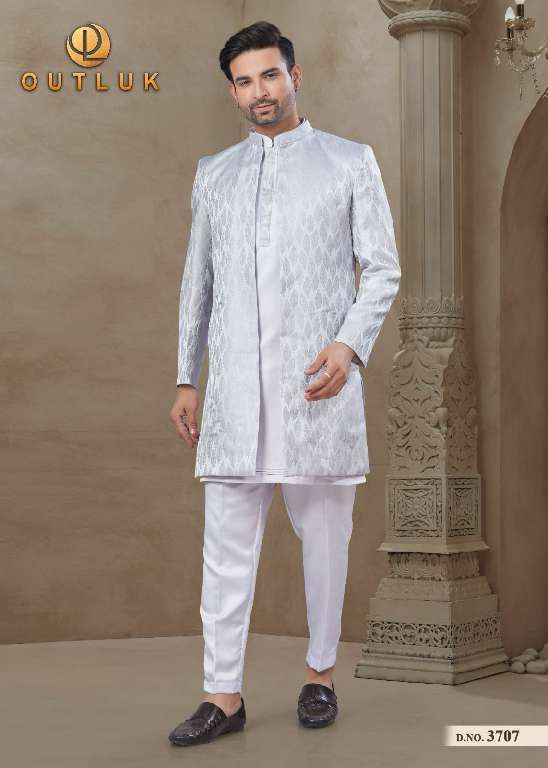 OUTLUK WEDDING COLLECTION VOL-37 WHOLESALE MYSORE SILK AND JACQUARD SILK WITH POSITION PRINT CLASSIC MENS INDO WESTERN