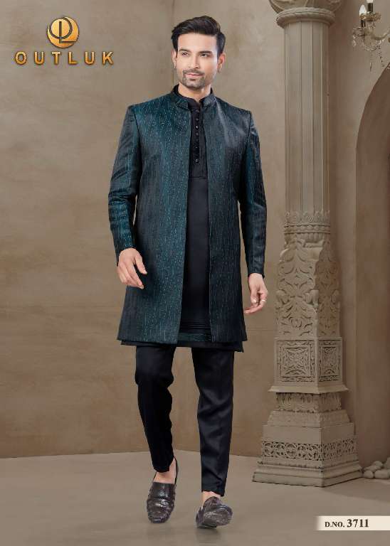 OUTLUK WEDDING COLLECTION VOL-37 WHOLESALE MYSORE SILK AND JACQUARD SILK WITH POSITION PRINT CLASSIC MENS INDO WESTERN