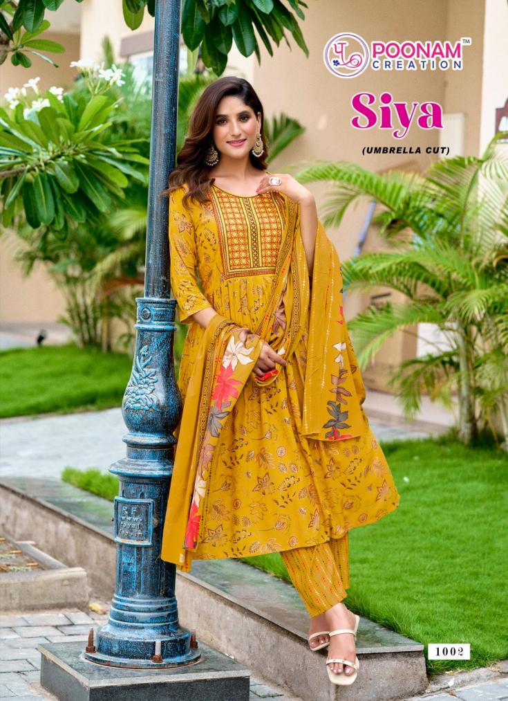 SIYA BY POONAM CREATION ELEGANCE STYLE RAYON READYMADE SUIT FOR WOMENS