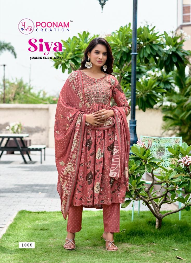 SIYA BY POONAM CREATION ELEGANCE STYLE RAYON READYMADE SUIT FOR WOMENS
