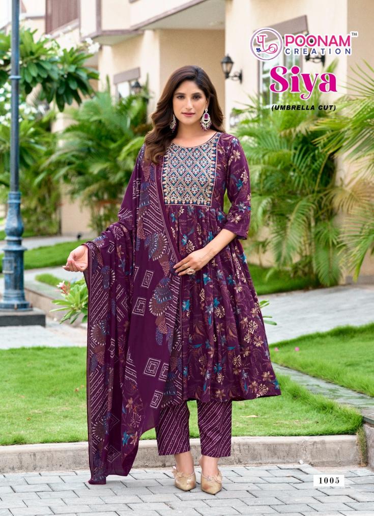 SIYA BY POONAM CREATION ELEGANCE STYLE RAYON READYMADE SUIT FOR WOMENS