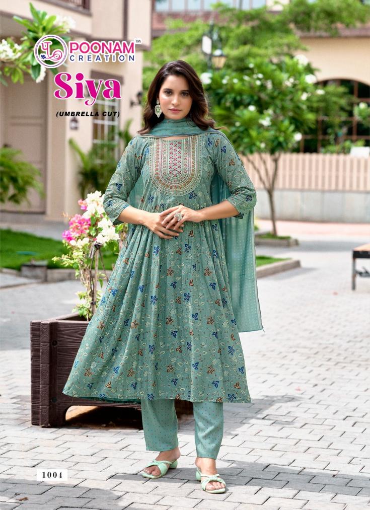 SIYA BY POONAM CREATION ELEGANCE STYLE RAYON READYMADE SUIT FOR WOMENS